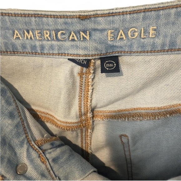 AE Dreamy Drape Stretch Super High-Waisted Baggy Wide-Leg Jeans 20R Backyard BBQ - Picture 9 of 11